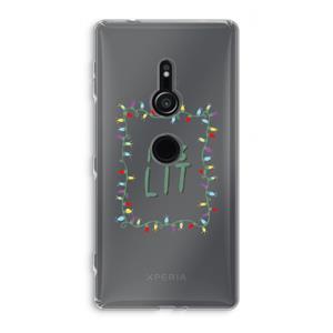 CaseCompany It's Lit: Sony Xperia XZ2 Transparant Hoesje