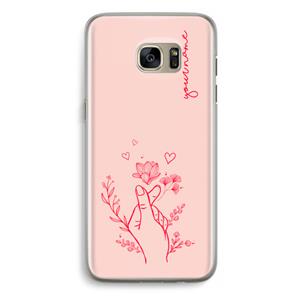 CaseCompany Giving Flowers: Samsung Galaxy S7 Edge Transparant Hoesje