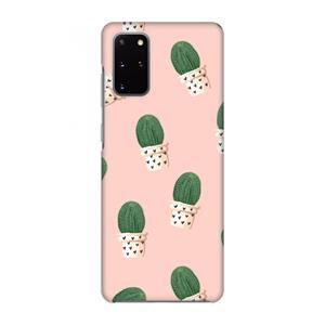 CaseCompany Cactusprint roze: Volledig geprint Samsung Galaxy S20 Plus Hoesje