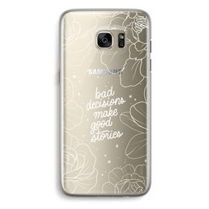 CaseCompany Good stories: Samsung Galaxy S7 Edge Transparant Hoesje