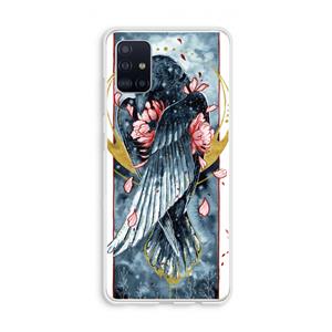 CaseCompany Golden Raven: Galaxy A51 4G Transparant Hoesje