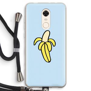 CaseCompany Banana: Xiaomi Redmi 5 Transparant Hoesje met koord