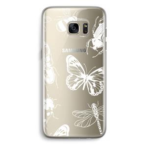 CaseCompany Tiny Bugs: Samsung Galaxy S7 Edge Transparant Hoesje