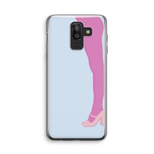 CaseCompany Pink panty: Samsung Galaxy J8 (2018) Transparant Hoesje