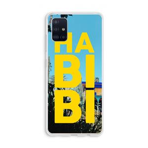 CaseCompany Habibi Majorelle : Galaxy A51 4G Transparant Hoesje