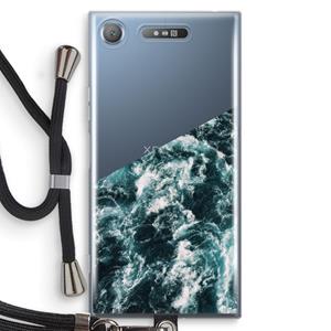 CaseCompany Zee golf: Sony Xperia XZ1 Transparant Hoesje met koord