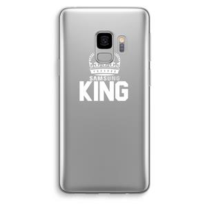 CaseCompany King zwart: Samsung Galaxy S9 Transparant Hoesje