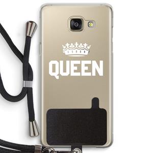 CaseCompany Queen zwart: Samsung Galaxy A5 (2016) Transparant Hoesje met koord