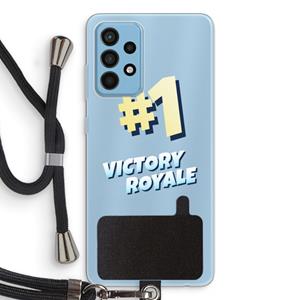 CaseCompany Victory Royale: Samsung Galaxy A52 Transparant Hoesje met koord