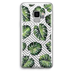 CaseCompany Geometrische jungle: Samsung Galaxy S9 Transparant Hoesje