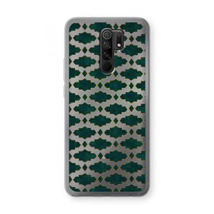 CaseCompany Moroccan tiles: Xiaomi Redmi 9 Transparant Hoesje