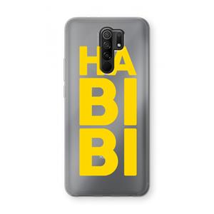 CaseCompany Habibi Blue: Xiaomi Redmi 9 Transparant Hoesje