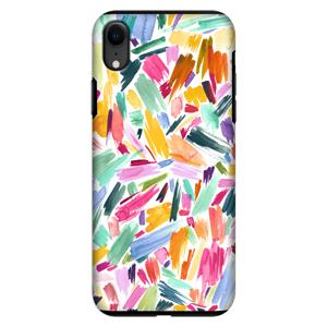 CaseCompany Watercolor Brushstrokes: iPhone XR Tough Case