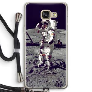 CaseCompany Spaceman: Samsung Galaxy A5 (2016) Transparant Hoesje met koord
