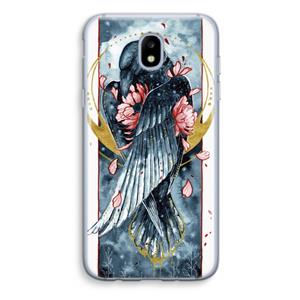 CaseCompany Golden Raven: Samsung Galaxy J5 (2017) Transparant Hoesje