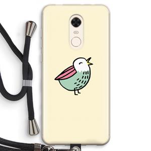 CaseCompany Birdy: Xiaomi Redmi 5 Transparant Hoesje met koord