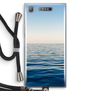 CaseCompany Water horizon: Sony Xperia XZ1 Transparant Hoesje met koord