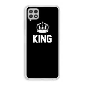CaseCompany King zwart: Samsung Galaxy A22 4G Transparant Hoesje