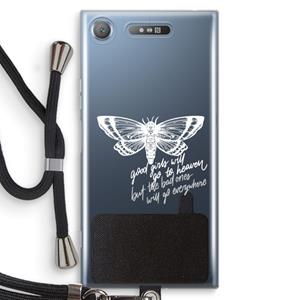 CaseCompany Good or bad: Sony Xperia XZ1 Transparant Hoesje met koord