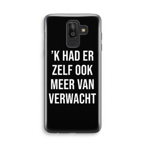 CaseCompany Meer verwacht - Zwart: Samsung Galaxy J8 (2018) Transparant Hoesje