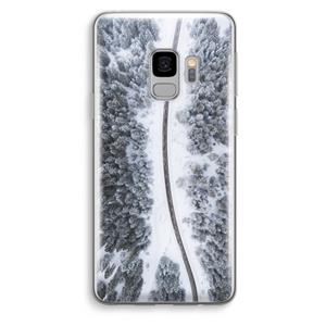 CaseCompany Snøfall: Samsung Galaxy S9 Transparant Hoesje