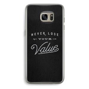 CaseCompany Never lose your value: Samsung Galaxy S7 Edge Transparant Hoesje