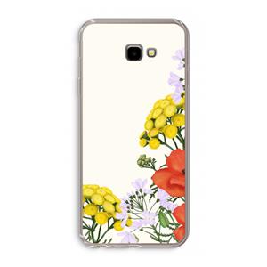 CaseCompany Wilde bloemen: Samsung Galaxy J4 Plus Transparant Hoesje