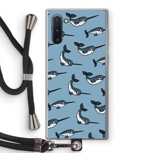 CaseCompany Narwhal: Samsung Galaxy Note 10 Transparant Hoesje met koord