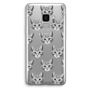 CaseCompany Kitten: Samsung Galaxy S9 Transparant Hoesje