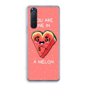 CaseCompany One In A Melon: Sony Xperia 5 II Transparant Hoesje