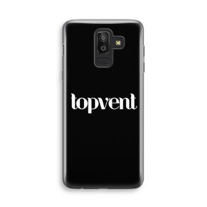 CaseCompany Topvent Zwart: Samsung Galaxy J8 (2018) Transparant Hoesje