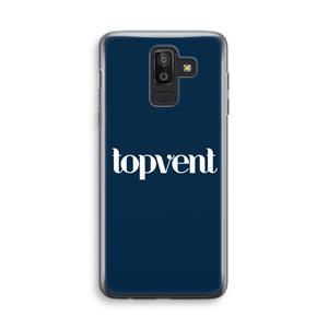 CaseCompany Topvent Navy: Samsung Galaxy J8 (2018) Transparant Hoesje