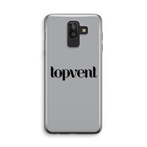 CaseCompany Topvent Grijs Zwart: Samsung Galaxy J8 (2018) Transparant Hoesje
