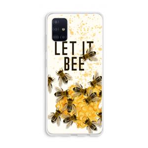 CaseCompany Let it bee: Galaxy A51 4G Transparant Hoesje