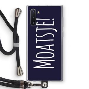 CaseCompany Moatsje!: Samsung Galaxy Note 10 Transparant Hoesje met koord