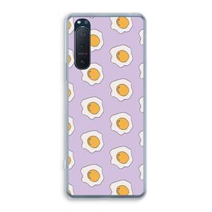 CaseCompany Bacon to my eggs #1: Sony Xperia 5 II Transparant Hoesje