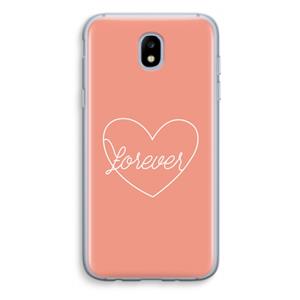 CaseCompany Forever heart: Samsung Galaxy J5 (2017) Transparant Hoesje