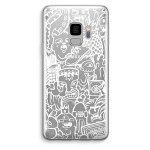 CaseCompany Vexx Mixtape #2: Samsung Galaxy S9 Transparant Hoesje