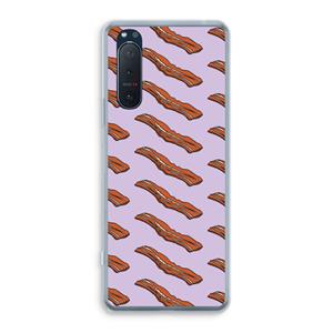 CaseCompany Bacon to my eggs #2: Sony Xperia 5 II Transparant Hoesje