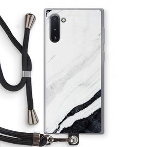 CaseCompany Elegante marmer: Samsung Galaxy Note 10 Transparant Hoesje met koord