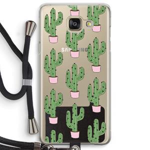 CaseCompany Cactus Lover: Samsung Galaxy A5 (2016) Transparant Hoesje met koord