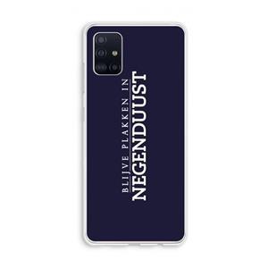 CaseCompany Blijve plakken in Negenduust: Galaxy A51 4G Transparant Hoesje