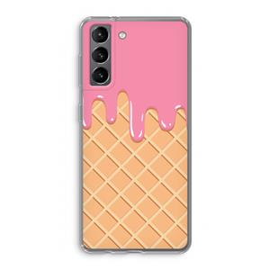 CaseCompany Ice cream: Samsung Galaxy S21 Transparant Hoesje