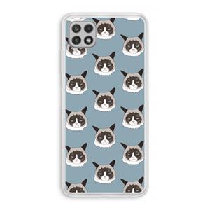 CaseCompany It's a Purrr Case: Samsung Galaxy A22 4G Transparant Hoesje
