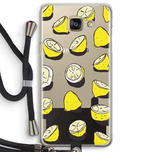 CaseCompany When Life Gives You Lemons...: Samsung Galaxy A5 (2016) Transparant Hoesje met koord