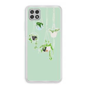 CaseCompany Hang In There: Samsung Galaxy A22 4G Transparant Hoesje