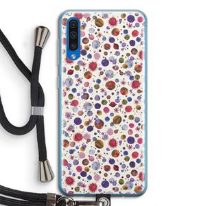 CaseCompany Planets Space: Samsung Galaxy A50 Transparant Hoesje met koord