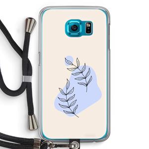 CaseCompany Leaf me if you can: Samsung Galaxy S6 Transparant Hoesje met koord