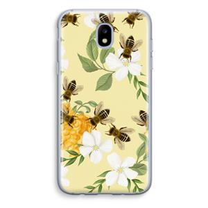 CaseCompany No flowers without bees: Samsung Galaxy J5 (2017) Transparant Hoesje