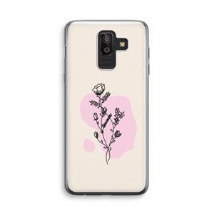 CaseCompany Roses are red: Samsung Galaxy J8 (2018) Transparant Hoesje
